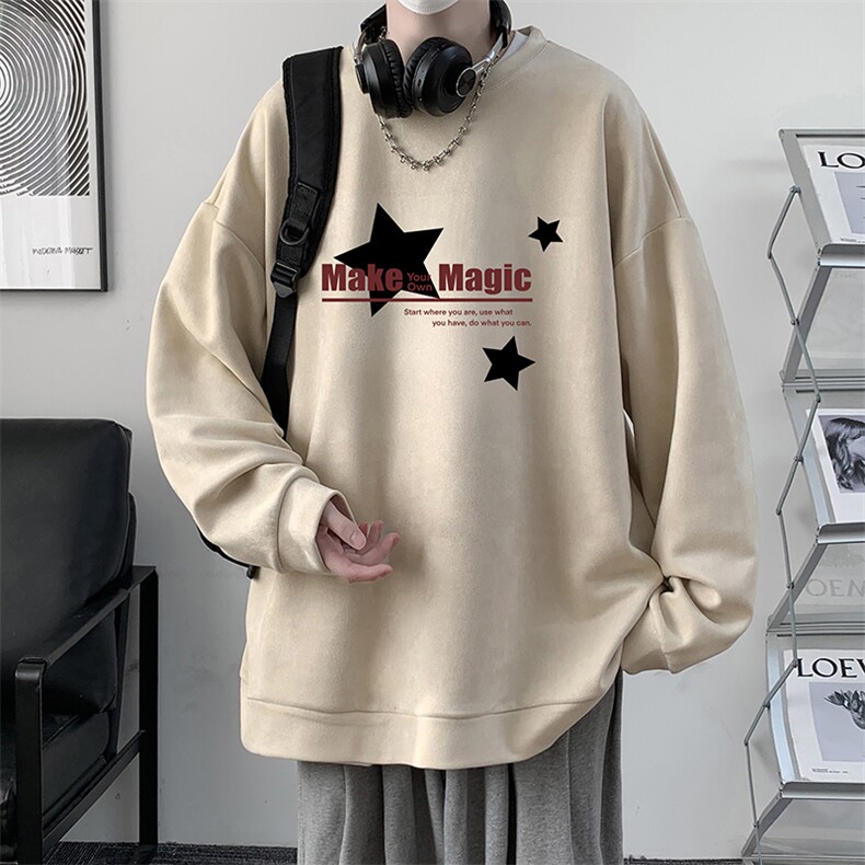麂皮绒卫衣男大码重磅长袖t恤男JW81379-P35,男装卫衣,电商A040