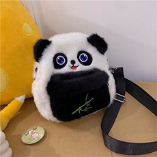 竹子熊猫斜挎包18cm