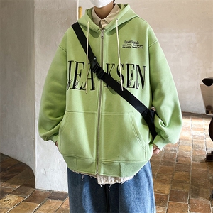开衫卫衣连帽潮流外套春季美式重磅高街潮牌衣服-JK23104-P75控98图片