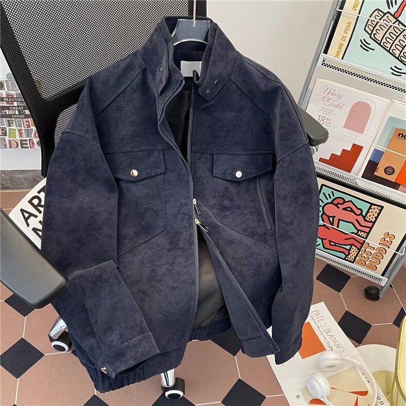 美式复古座山蟒水洗工装夹克男女秋冬宽松cleanfit外套潮牌WT9347,男装夹克,星座601-1