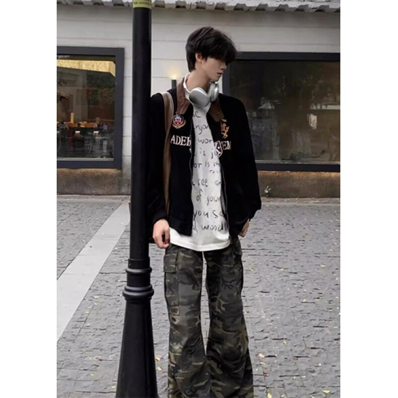 哈灵顿夹克男女做旧刺绣宽松撞色翻领工装外套JK9601,男装夹克,星座1116A（原606A-3）