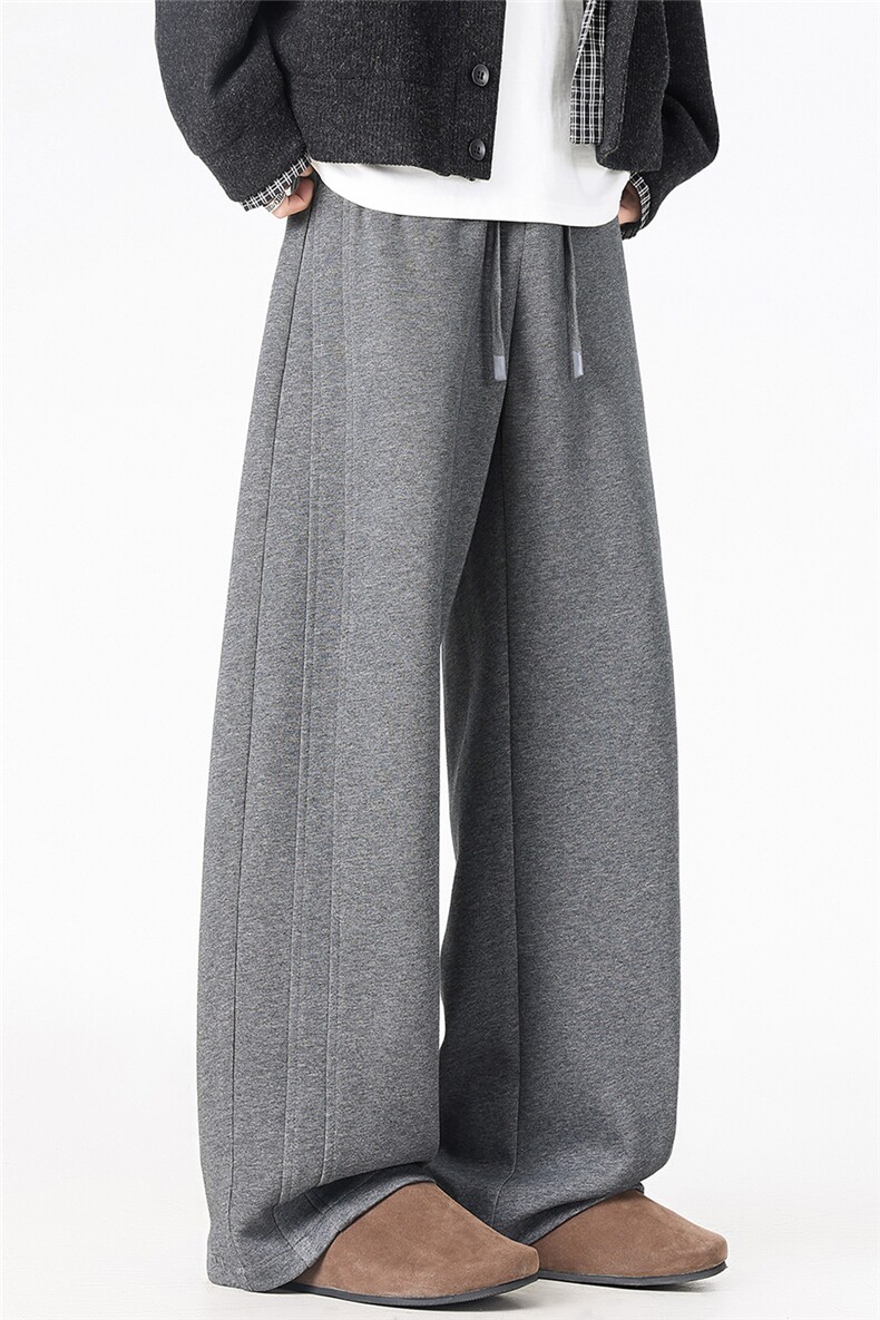 X416B-1-KL3300-特P45限78新品慵懒潮牌设计感复古垂感休闲阔腿裤,男装休闲裤,星座416B-1