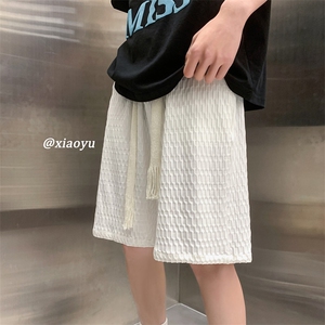 XZ616 夏季新款百搭纯色冰丝短裤休闲五分裤 TY828 P35控48图片