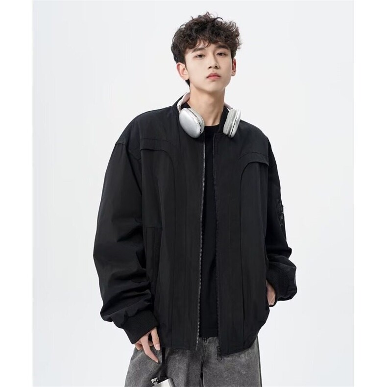 W9428-P68网图现货新款美式复古飞行员夹克时尚工装外套棒球服,男装夹克,星座1608-2