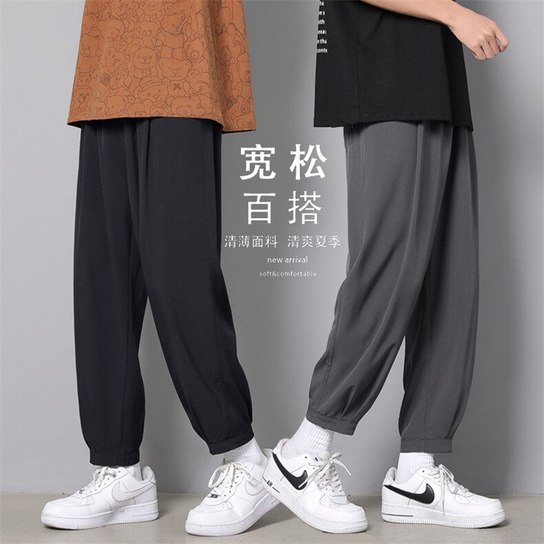 韩版运动风休闲九分裤潮流百搭长裤  2022-特批20图片