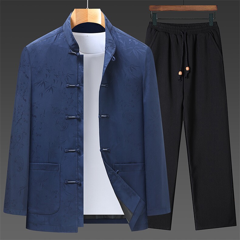 秋冬风男装刺绣中式唐装汉服夹克套装8012-P145,男装夹克,星座1105-3