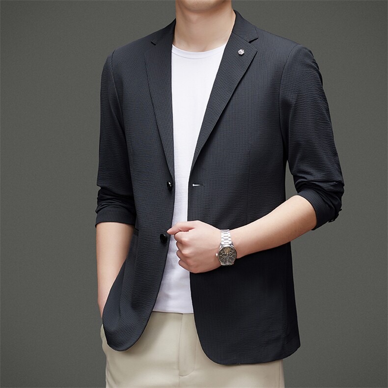 DJ2219钱塘2020-3秋冬季商务休闲商务简约中年男士西服外套P152,男装西服,钱塘207-3