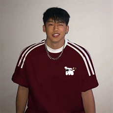 夏季美式高街重磅纯棉三条杠织带撞色男女短袖T恤ZD583-特P30，男装T恤，电商A486