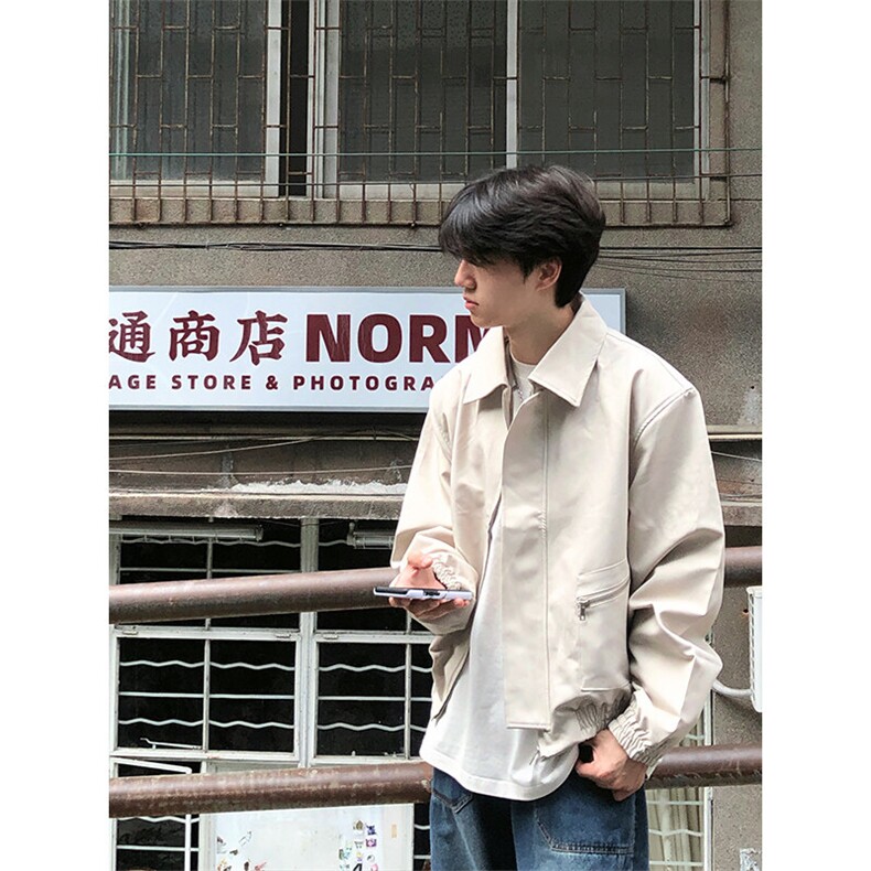 特P88无差价新款百搭拉链春秋时尚夹克外套-HJ5711港风街头,男装夹克,电商A003