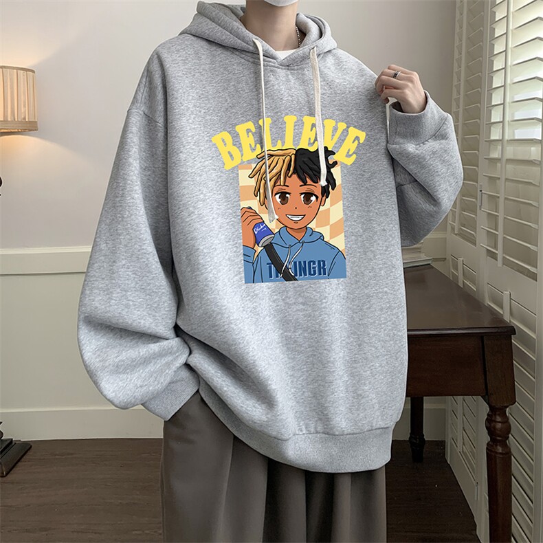 连帽卫衣男大码运动服帽衫外套WY2271-P35加绒款-P40,男装卫衣,电商A040