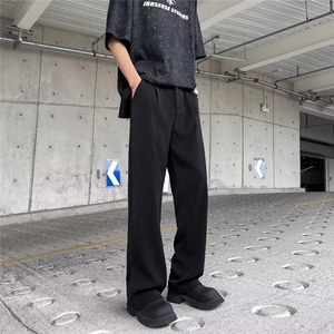 休闲西裤男士韩版潮流垂感高街百搭2024夏季新款ins长裤K5326-P37图片