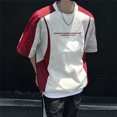 夏拼色设计轻薄UPF50+反光条短袖套头防晒衣男F30/P35控49-100涤，男装防晒衣，电商A148
