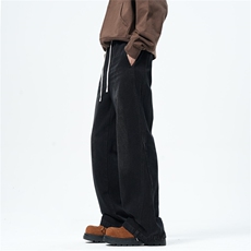 【主推现货S-4XL】水洗直筒牛仔裤男宽松长裤A080-8206-P65控88，男装牛仔裤，电商A080