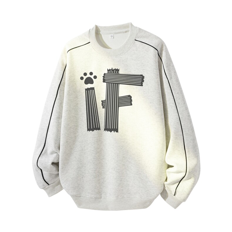 得物供货、复合重磅420克现货圆领卫衣宽松HD019-1-YLT25248-P35，男装卫衣，电商019-1