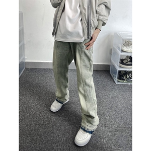 B221 美式ins高街暗黑小众毛边修身小脚牛仔裤 LK23020-P60 控78图片