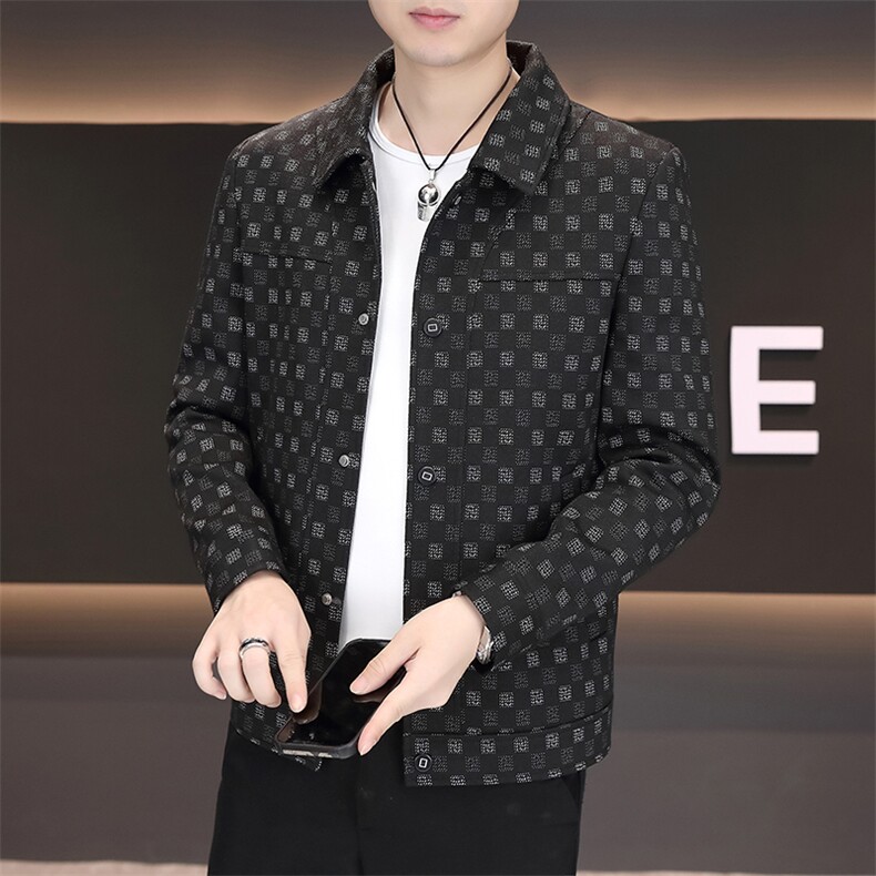 秋季高品质男式翻领夹克外套型男休闲百搭青年外套男N7908-P100,男装夹克,星座310B-3
