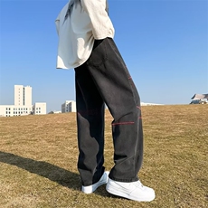 牛仔裤男秋季潮大码休闲裤子高街N7175P340，男装牛仔裤，星座1116-2