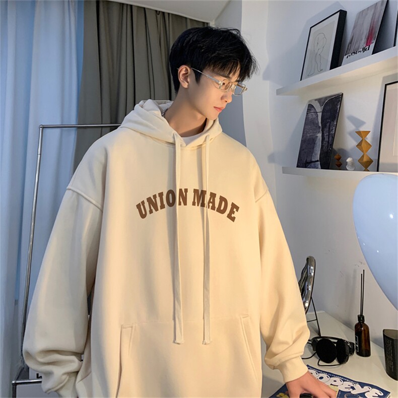抖音品质23/秋季320G华棉男士连帽大码印花卫衣WYH3254-P45控68,男装卫衣,电商B370