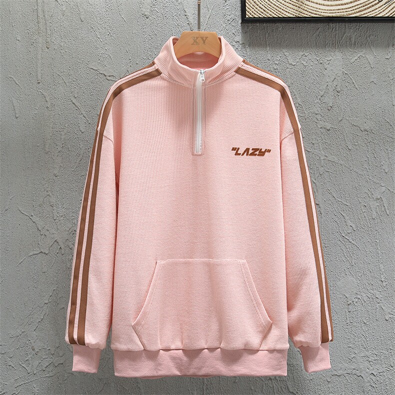 新款POLO衫灰墙挂拍华夫格休闲套头上衣PL3325-P40控58,男装卫衣,星座717