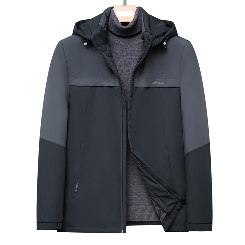 冬季新款中年拆卸内胆羽绒服加厚脱卸帽棉衣外套GSNAY21821-P315,男装羽绒服,电商B212（原钱塘6029）
