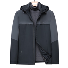 冬季新款中年拆卸内胆羽绒服加厚脱卸帽棉衣外套GSNAY21821-P315，男装羽绒服，电商B212（原钱塘6029）