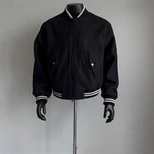 【有货】DJK945-P63美式重磅斜纹廓形时装短款棒球服外套棉衣男潮，男装棉衣，星座603-2