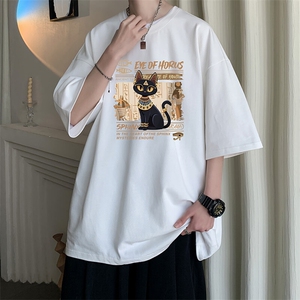 230g重磅纯棉短袖t恤男大码半袖半截袖 DX17429-P20图片