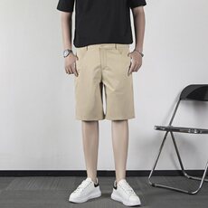 短裤男生2025夏季休闲裤薄款男生五分裤直筒坠感修身西裤KA50，男装西裤，星座1116A-2（原606A-1）
