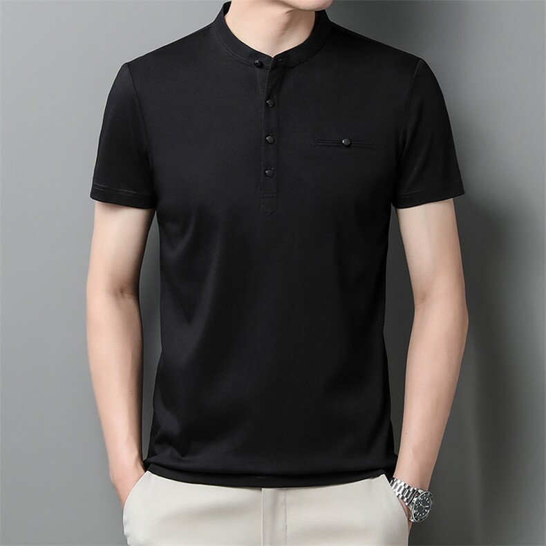 男士夏季短袖POLO衫2023新款时尚潮流简约纯棉短袖T恤男装上衣P55，男装Polo衫，星座1105-3