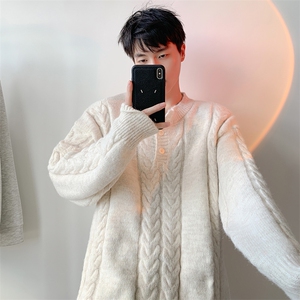 毛衣男秋冬新款港风宽松针织毛衫MYA5-P65图片