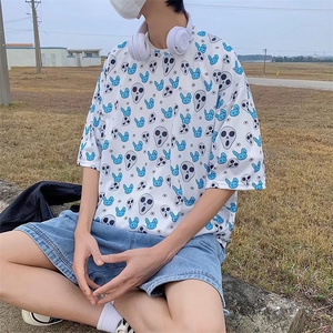 男圆领T恤宽松短袖T614P25图片