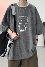 风复古亚麻短袖男棉麻t恤男半袖ZT71339-P35，男装T恤，电商A040