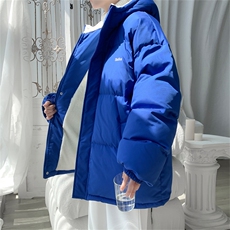 MY6139/P110冬季连帽宽松刺绣羊羔毛棉衣男大码面包服棉袄外套男，男装棉衣，电商A141
