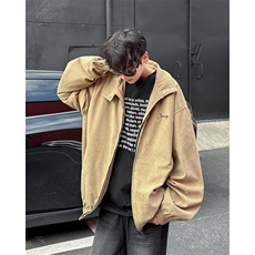 复古青少年外套男款秋季宽松运动夹克百搭潮牌棒球服休闲，男装夹克，星座716-3