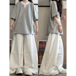 H0596-P35假两件夏季宽松型新款T恤女图片