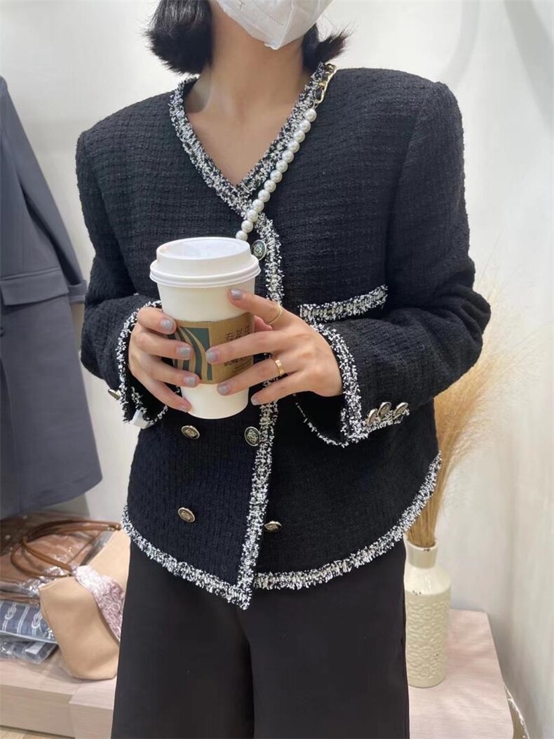 现货～秋冬新款现货双面羊绒大衣风衣小香风等系列，女装风衣，AMGO