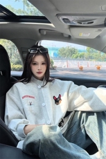 趣味毛巾绣慵懒开衫卫衣男女xh133-特p70，男装卫衣，电商B367