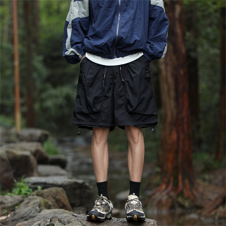 大口袋休闲短裤男士韩版潮流高街帅气2024夏季ins五分裤K5476-P36,男装牛仔裤,星座412-3