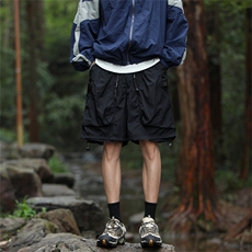 大口袋休闲短裤男士韩版潮流高街帅气2024夏季ins五分裤K5476-P36，男装牛仔裤，星座412-3