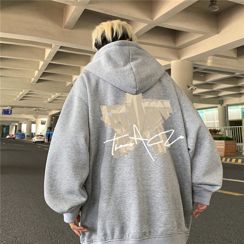 特价！秋冬重磅400克连帽开衫卫衣港风加厚外套FK912-特P43,女装短外套,星座610B-1