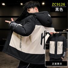 冬装男加厚棉衣连帽潮流保暖宽松外套上衣棉袄流行棉服Y9126-P75，男装棉衣，星座610（原A335）