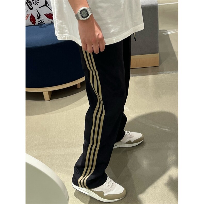 【有货】三条杠裤子男山系户外宽松直筒侧边条纹休闲裤BN02HH-P45,男装休闲裤,星座1007（原301D）