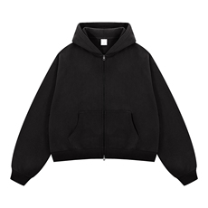 抖音得物高品质二开350克秋冬双头双拉链卫衣开衫外套W74，男装卫衣，电商A486-1