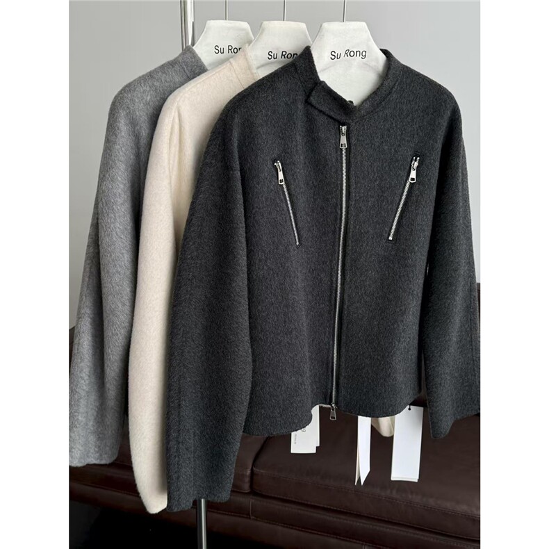 【现货】仿羊绒短款呢子外套毛呢夹克DY05006P110，男装夹克，星座1004（原星座815-3）