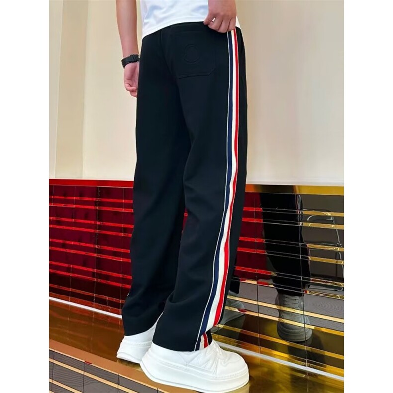 1506/QC670/P53新款轻奢高档休闲裤男士欧货条纹织带阔卫裤，男装休闲裤，星座1506