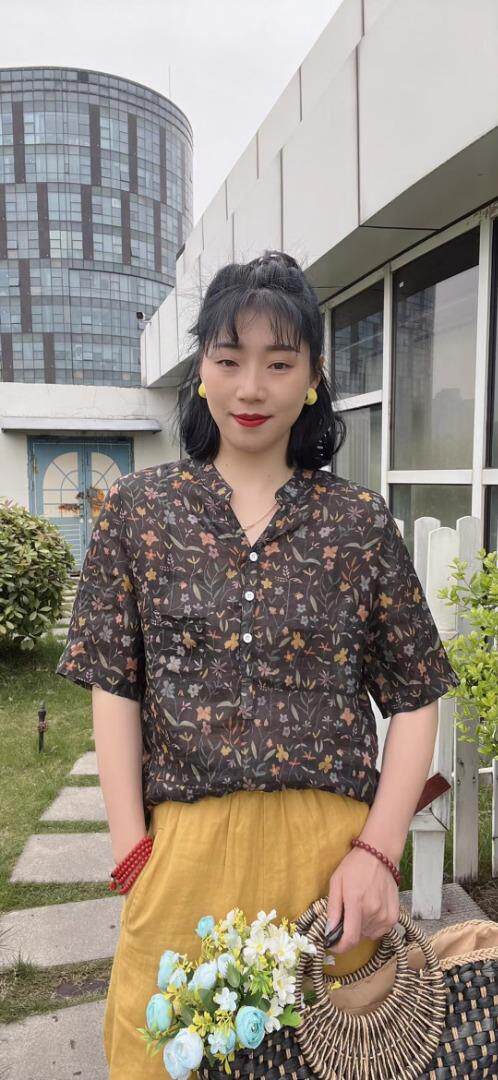 纯苎连衣裙小衫裤子裙子衬衣 时尚风 风淑女风休闲风，女装连衣裙，川哲