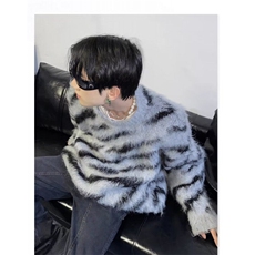 【有货】DM5646-P52秋冬加厚毛衣男潮牌宽松针织衫冬季慵懒风线衣，男装针织衫/毛衣，星座603-2