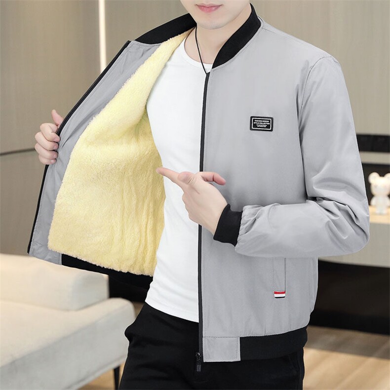 男士立领加绒帅气潮流外套,女装短外套,星座1206（原A206）