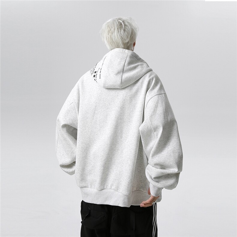 长宽版型小众设计感男装重磅硬挺美式卫衣男款同款JK607-P78,男装卫衣,电商C307