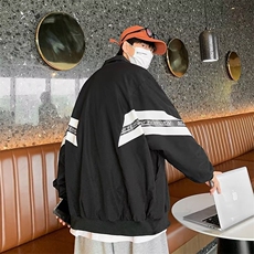 春秋季男士外套2024新款潮牌百搭拼接上衣服宽松潮流痞帅，男装夹克，星座716-2